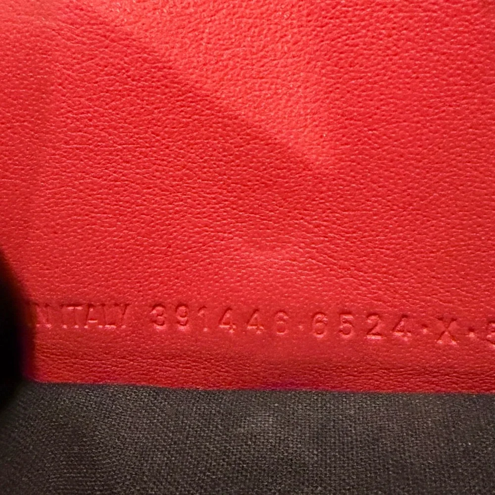 Balenciaga Red Leather Papier Wallet - Picture 5 of 5